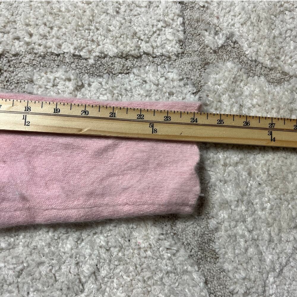 Lucy & Laurel Balletcore Pink Knit Sweater XL Fairycore Lace-Up Angora Blend - Picture 9 of 10